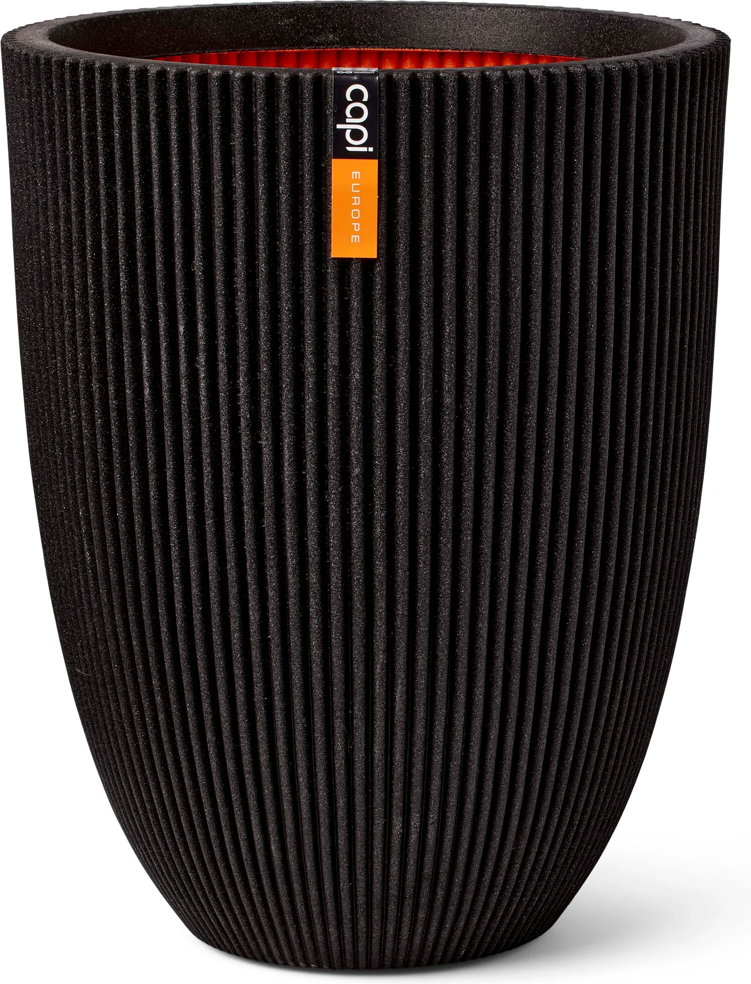 Capi Europe bloempot Groove zwart D 46 H 58 cm