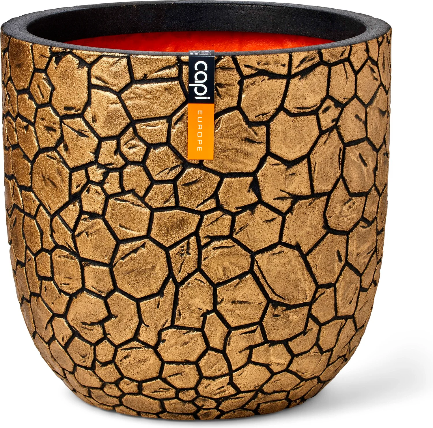 Capi Europe bloempot Clay goud / zwart D 35 H 34 cm
