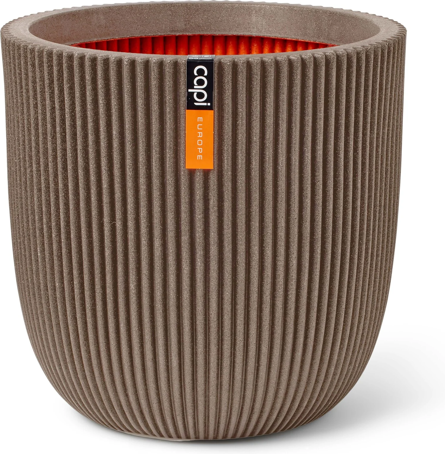 Capi Europe bloempot Groove taupe D 43 H 41 cm