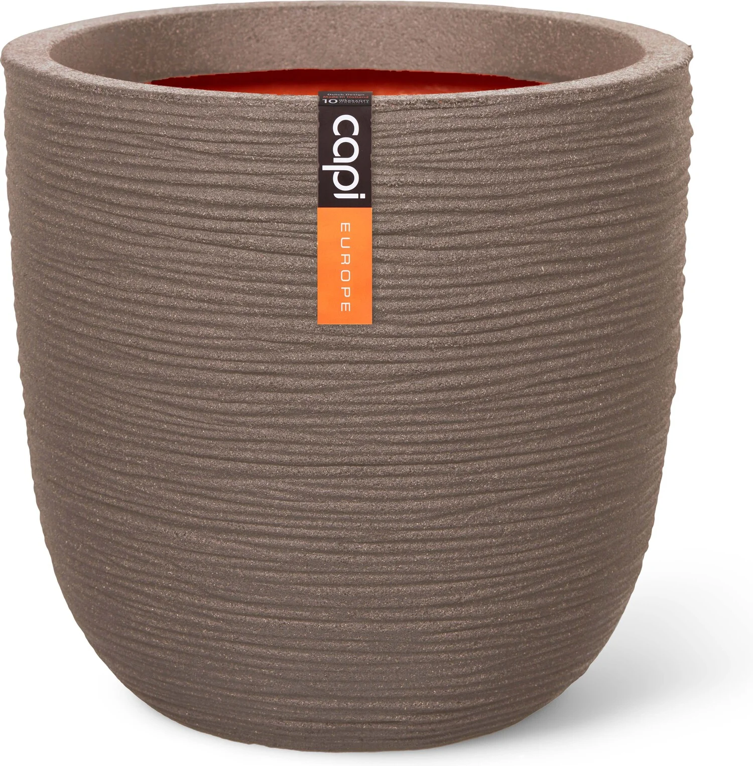 Capi Europe bloempot Nature Rib taupe D 35 H 34 cm