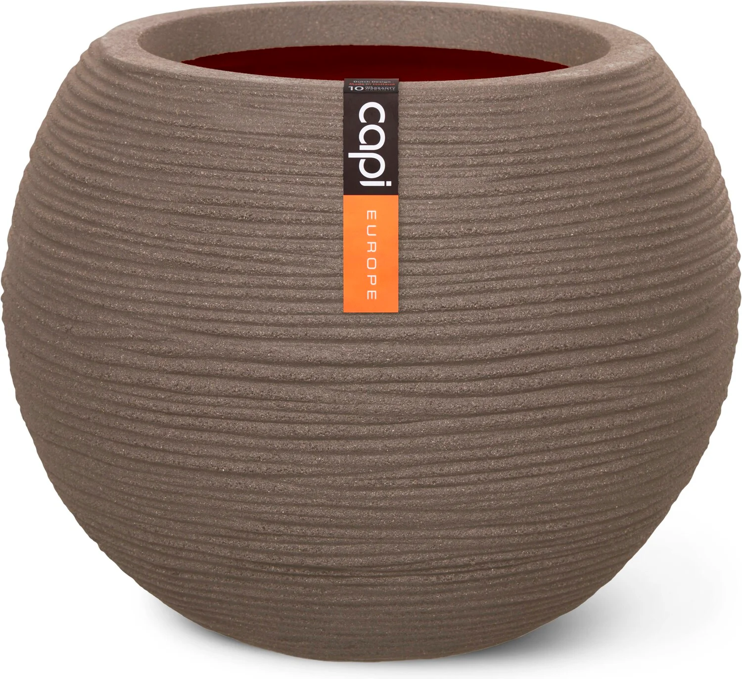 Capi Europe bloempot Nature Rib taupe D 40 H 32 cm
