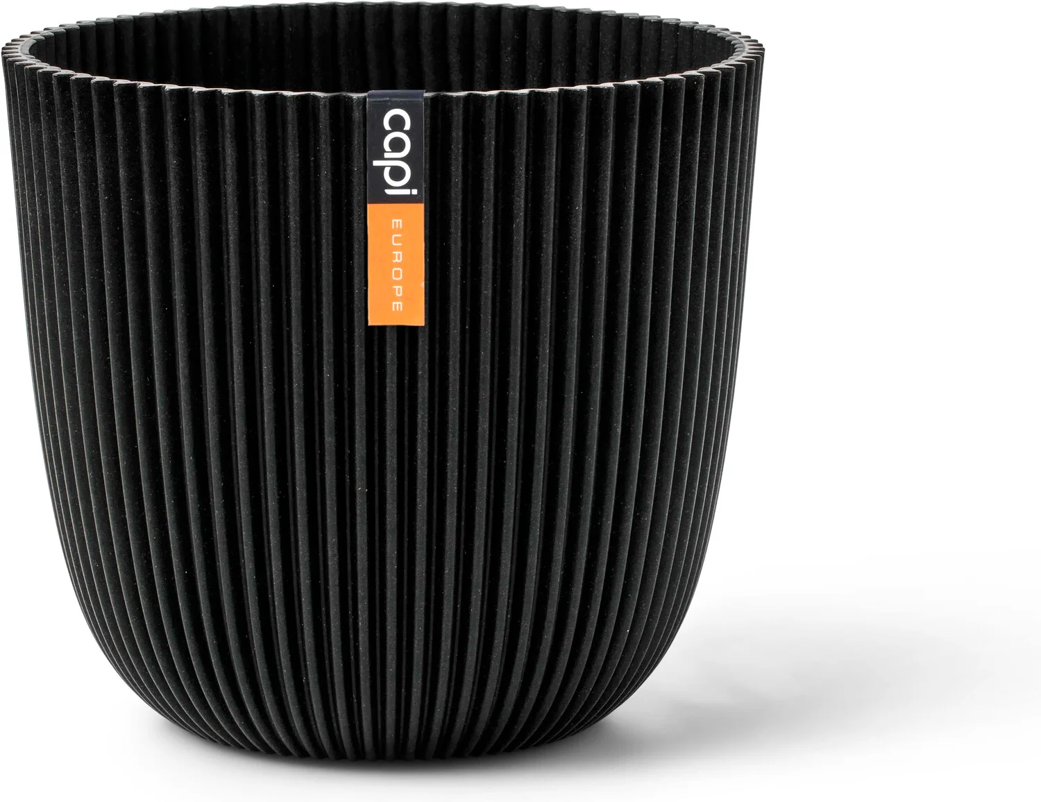 Capi Europe bloempot Groove zwart D 26 H 23 cm