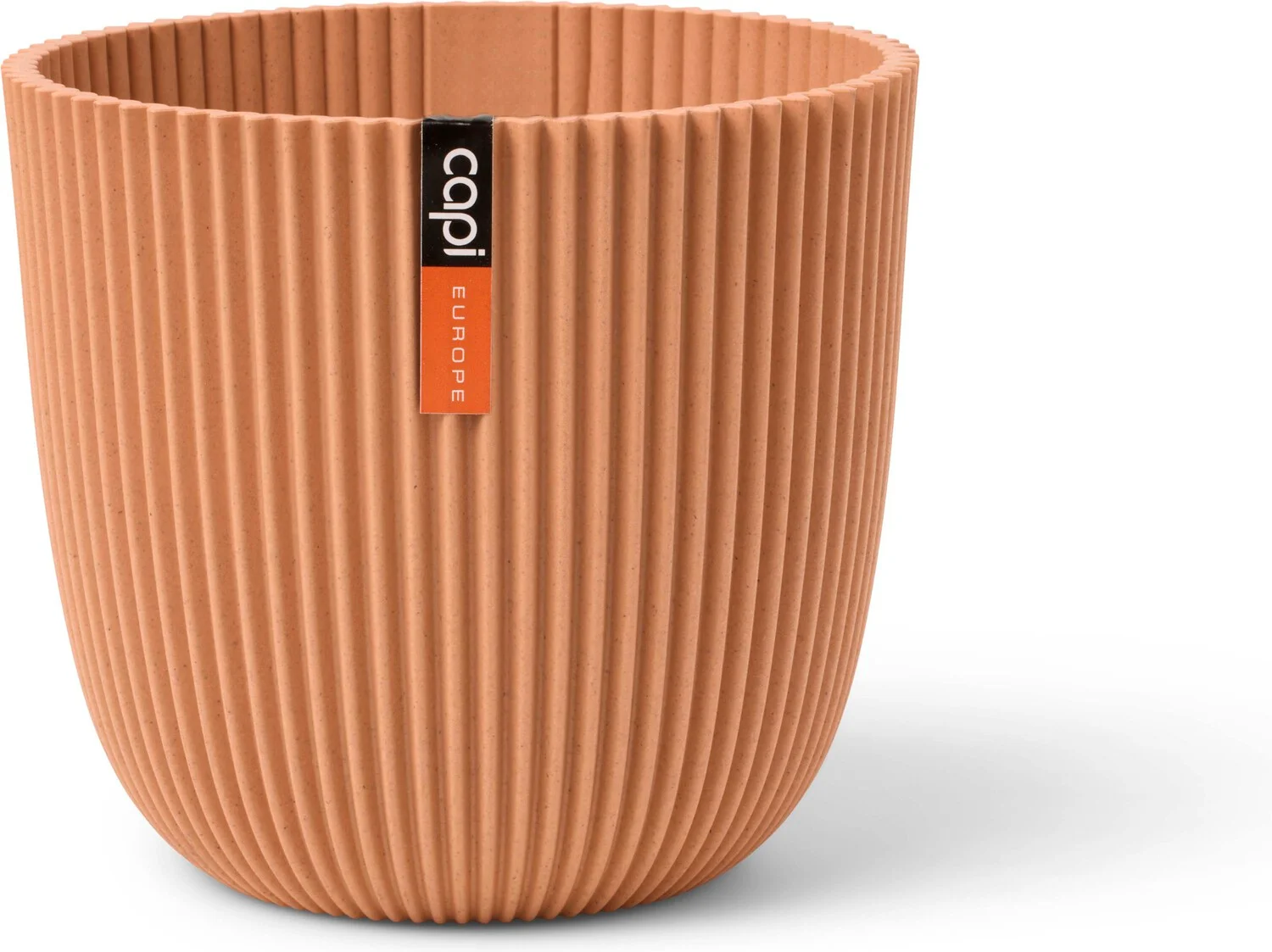 Capi Europe bloempot Groove oranje D 25 H 23 cm