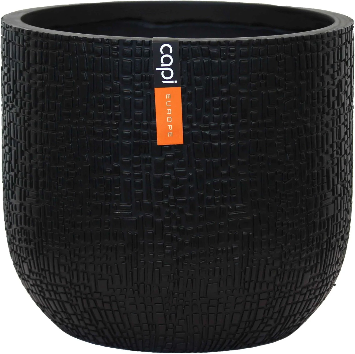 Capi Europe bloempot Nature Skin zwart D 23,5 H 21 cm