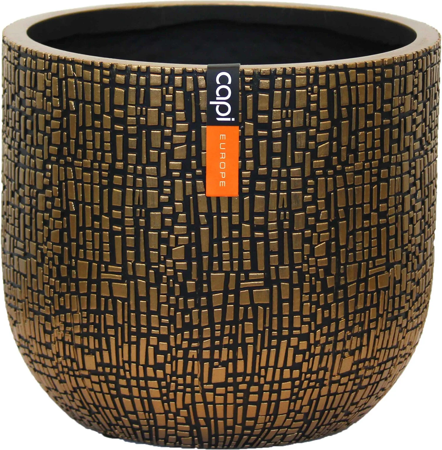 Capi Europe bloempot Nature Skin zwart / goud D 9 H 8 cm