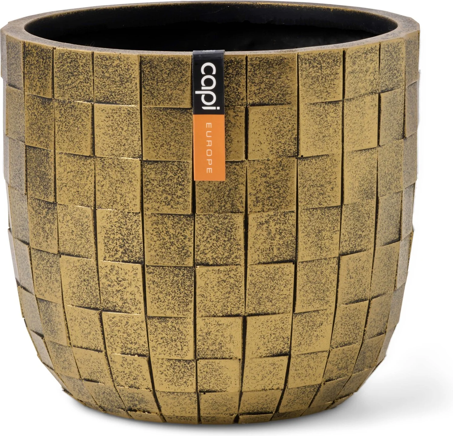 Capi Europe bloempot Blocks goud D 14 H 13 cm