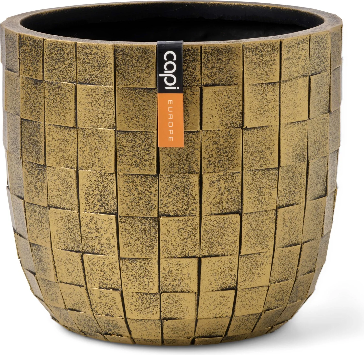 Capi Europe bloempot Blocks goud D 17,2 H 15,3 cm