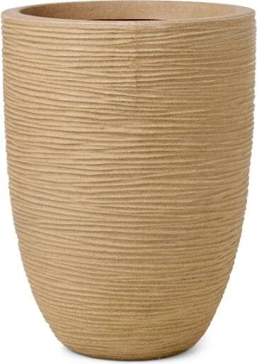 Capi Europe bloempot Elegant laag Rib beige D 46 H 58 cm