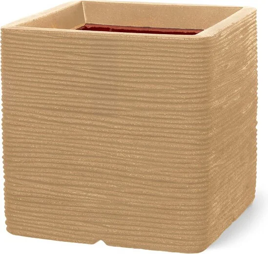Capi Europe bloempot Nature-Rib beige 40 x 40 x 40 cm