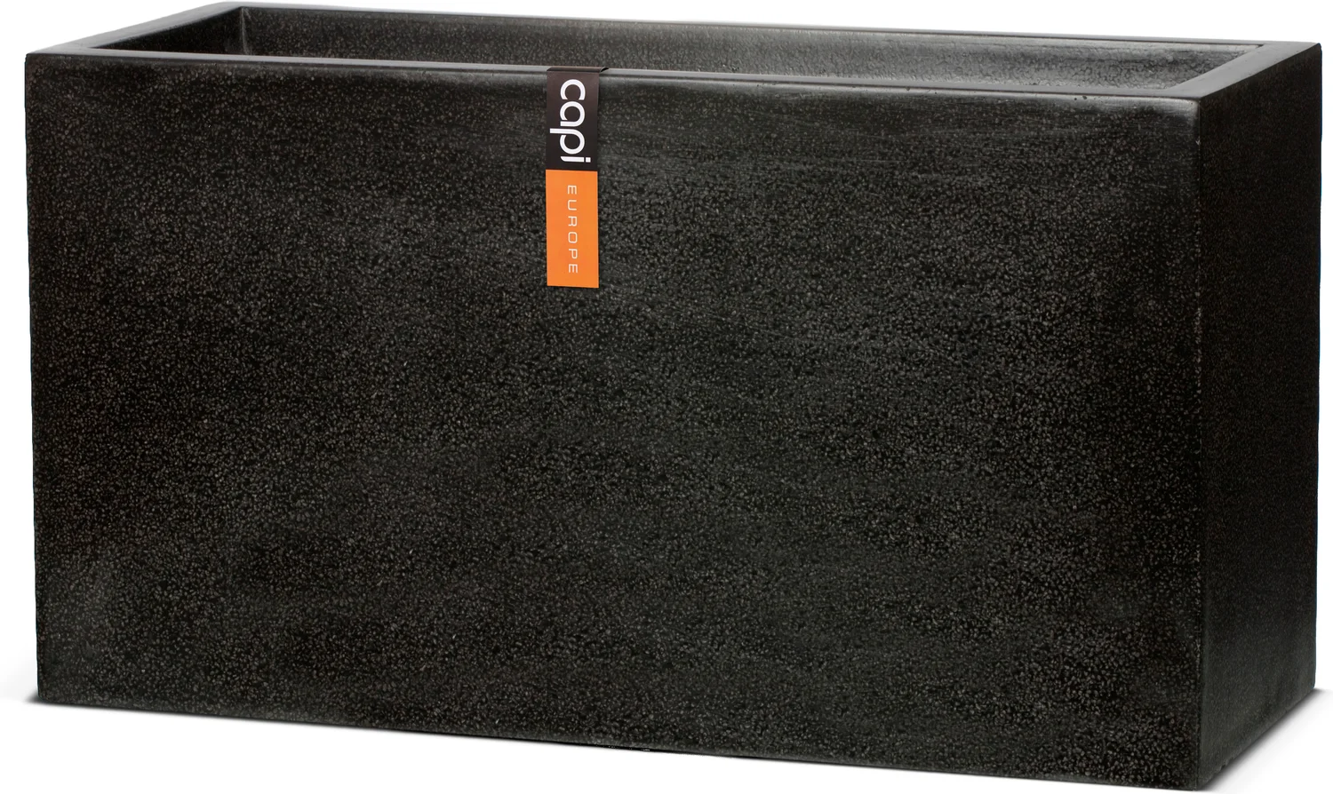 Capi Europe plantenbak Lux Terrazzo zwart 80 x 32 x 44 cm