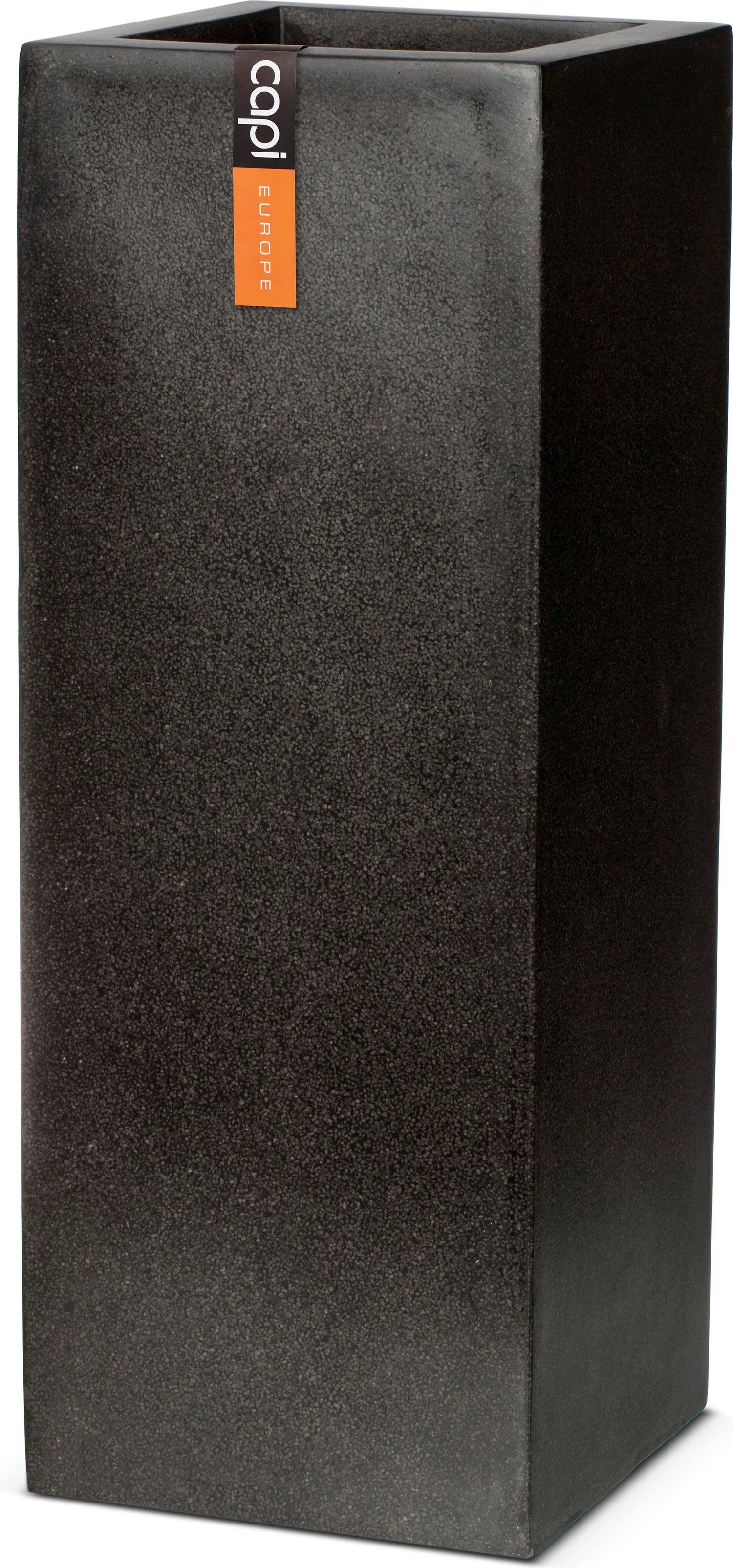 Capi Europe plantenbak Lux Terrazzo zwart 35 x 35 x 78 cm