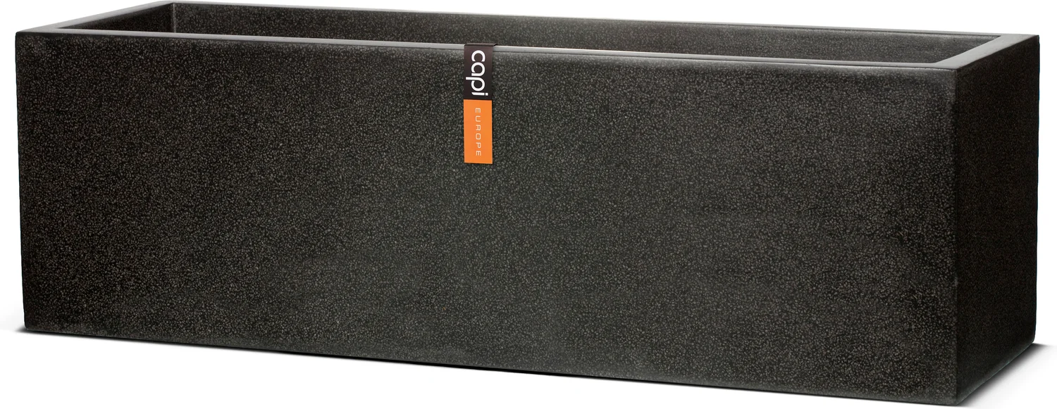 Capi Europe plantenbak Lux Terrazzo zwart 100 x 40 x 40 cm