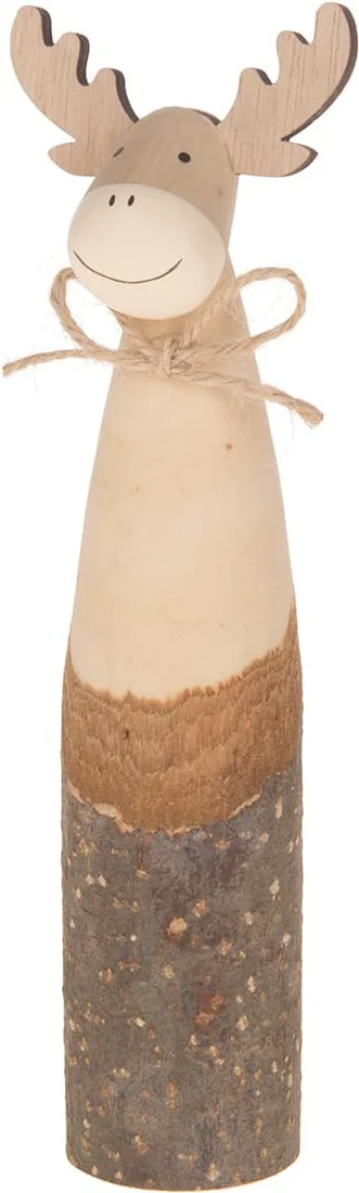 Dijk Natural Collections kerstfiguur rendier naturel 6 x 4,5 x 19,3 cm