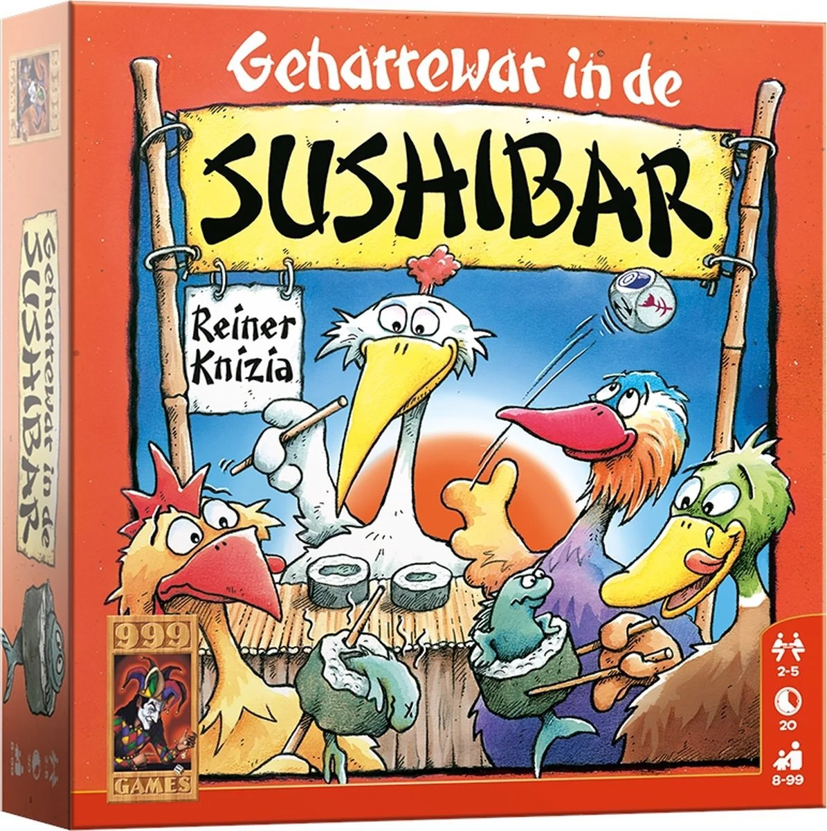 999 Games dobbelspel Geharrewar In De Sushibar 8+ jr