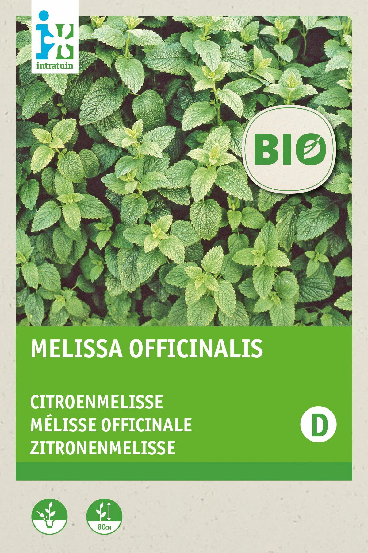 Biologische Intratuin kruidenzaad Citroenmelisse (Melissa officinalis)
