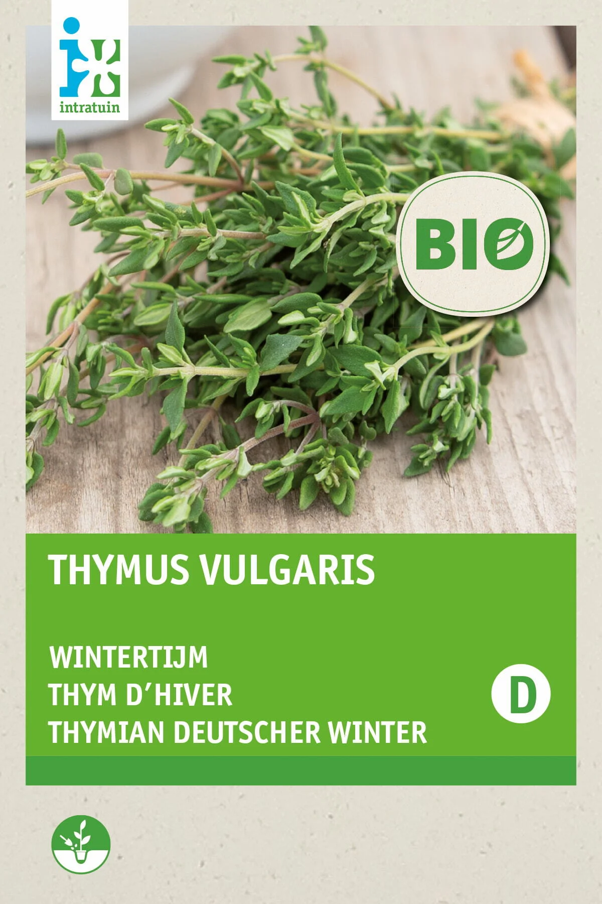 Biologische Intratuin kruidenzaad Thijm (Thymus vulgaris)
