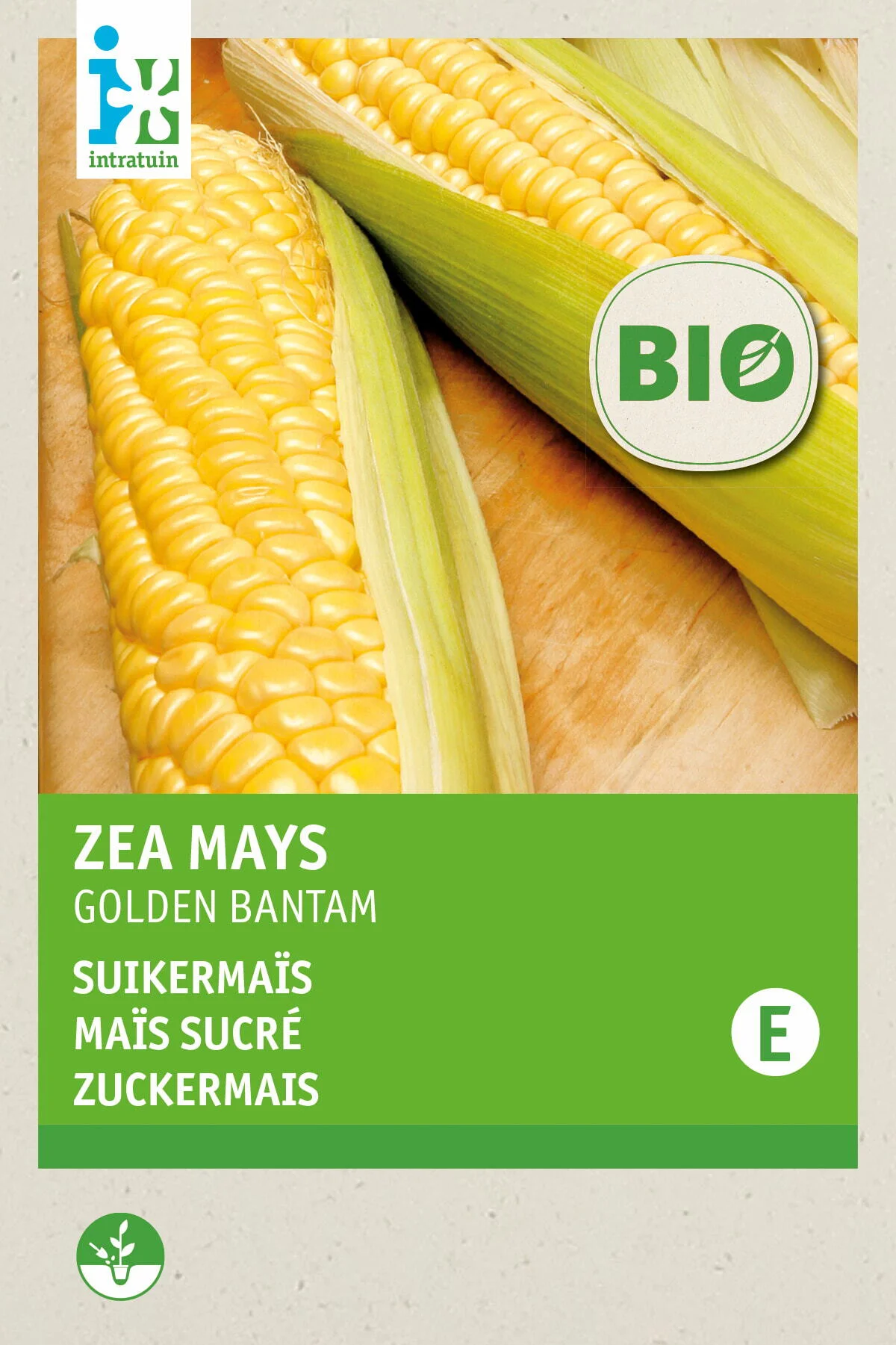 Biologische Intratuin groentezaad (Zea mays 'Golden Bantam')