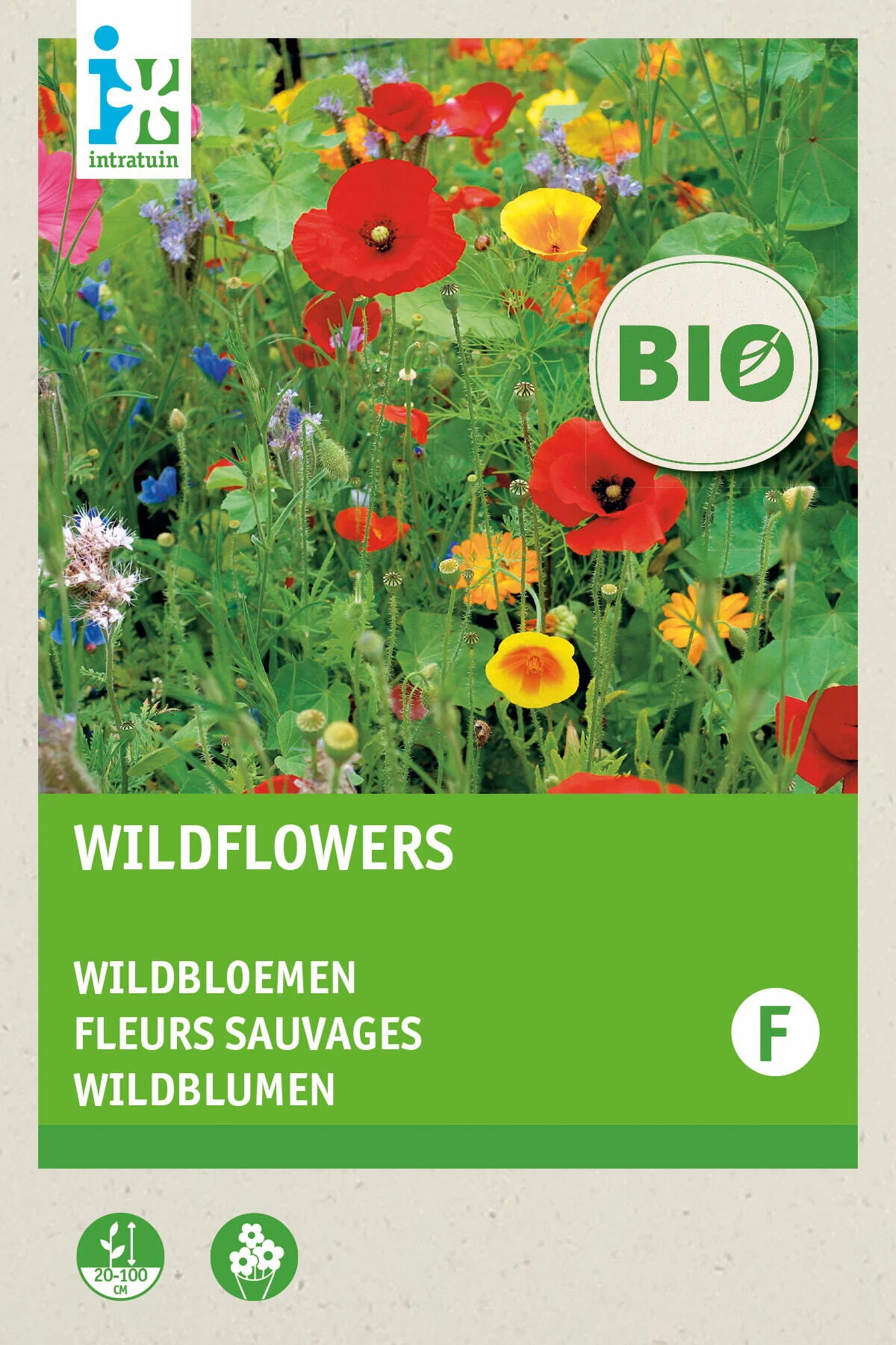 Biologische Intratuin bloemenzaad Wilde bloemen mengsel