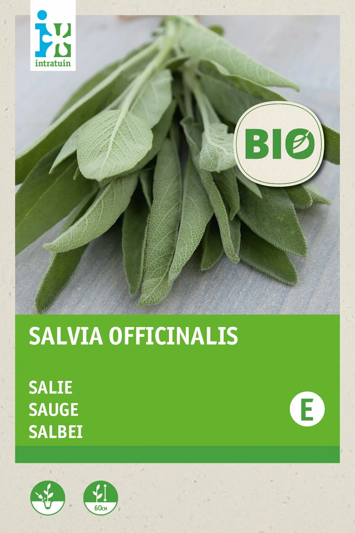 Biologische Intratuin kruidenzaad Salie (Salvia officinalis)