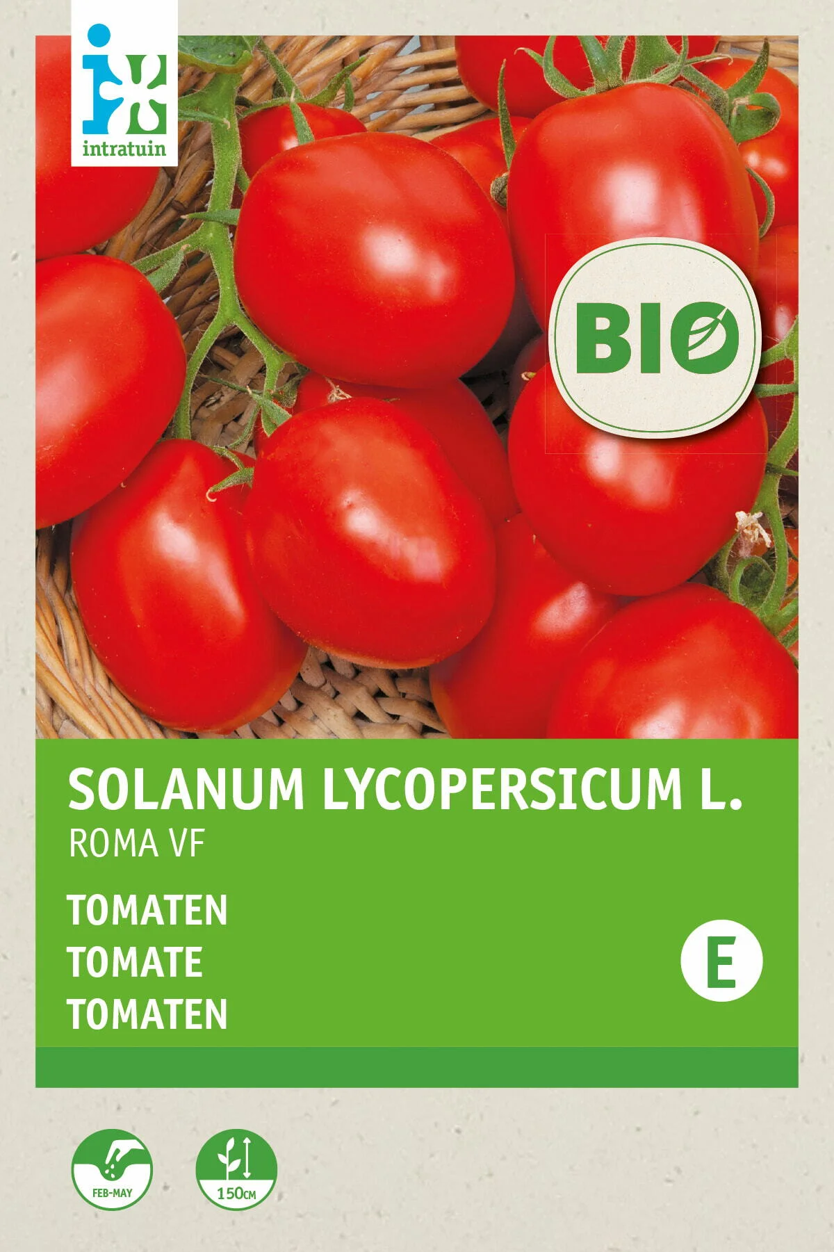 Biologische Intratuin groentezaad Tomaat (Solanum lycopersicum 'Roma')