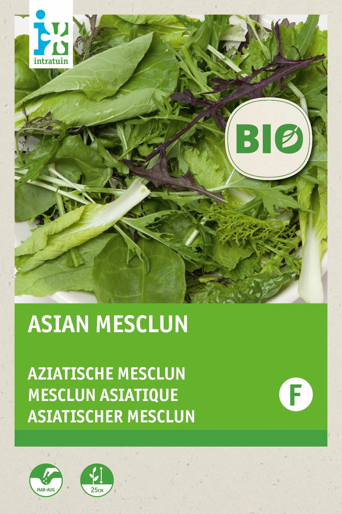 Biologische Intratuin groentezaad Aziatische Mesclun
