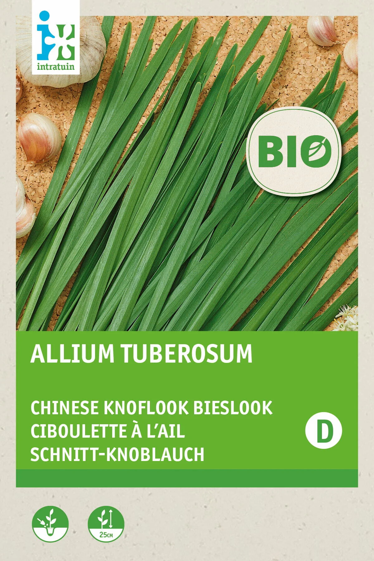 Biologische Intratuin kruidenzaad Chinese Knoflook Bieslook