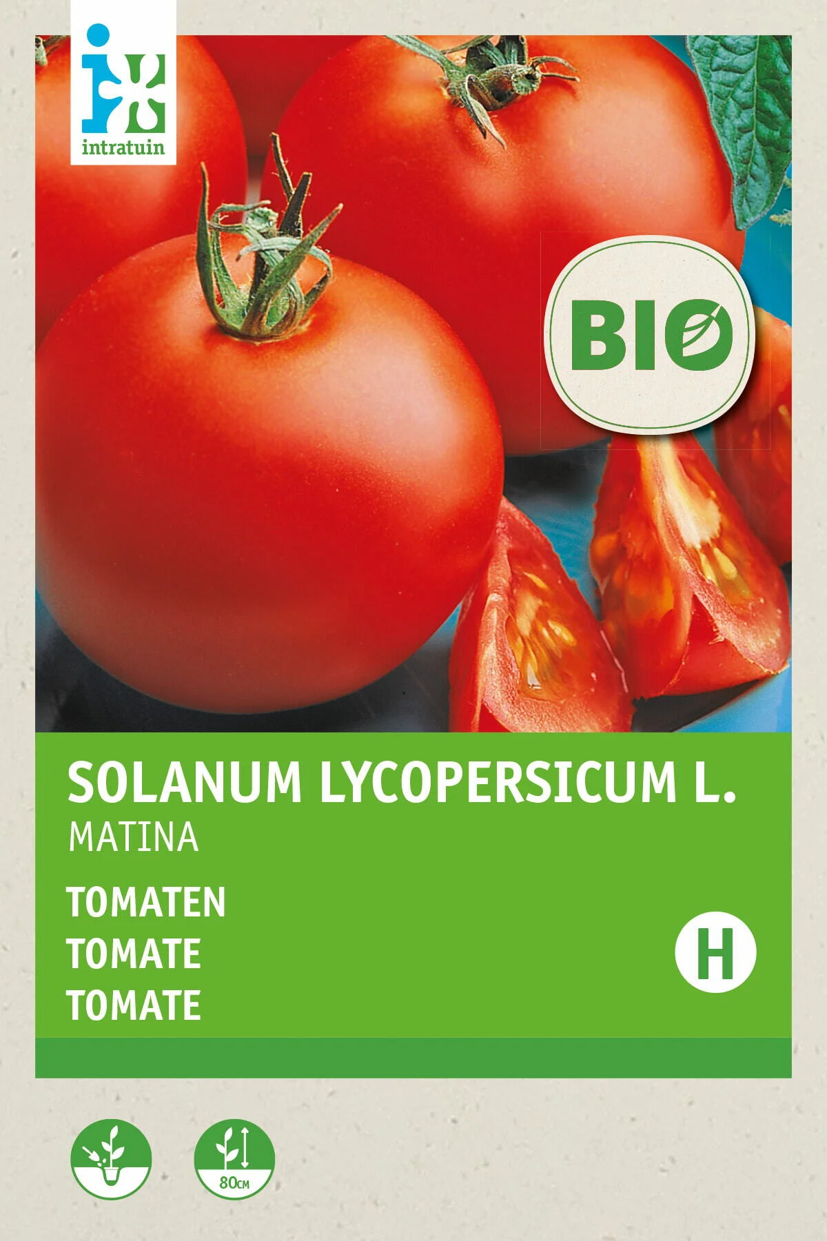 Biologische Intratuin groentezaad tomaat (Solanum lycopersicum 'Matina')