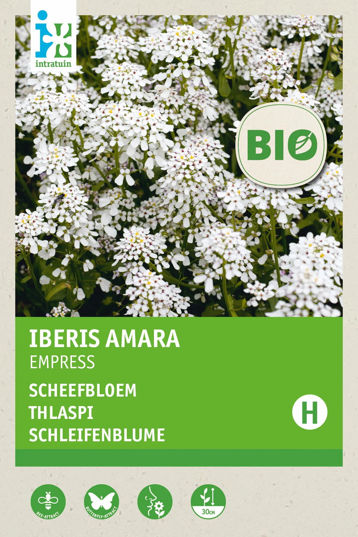 Biologische Intratuin bloemenzaad Scheefbloem (Iberis coronaria 'Empress')