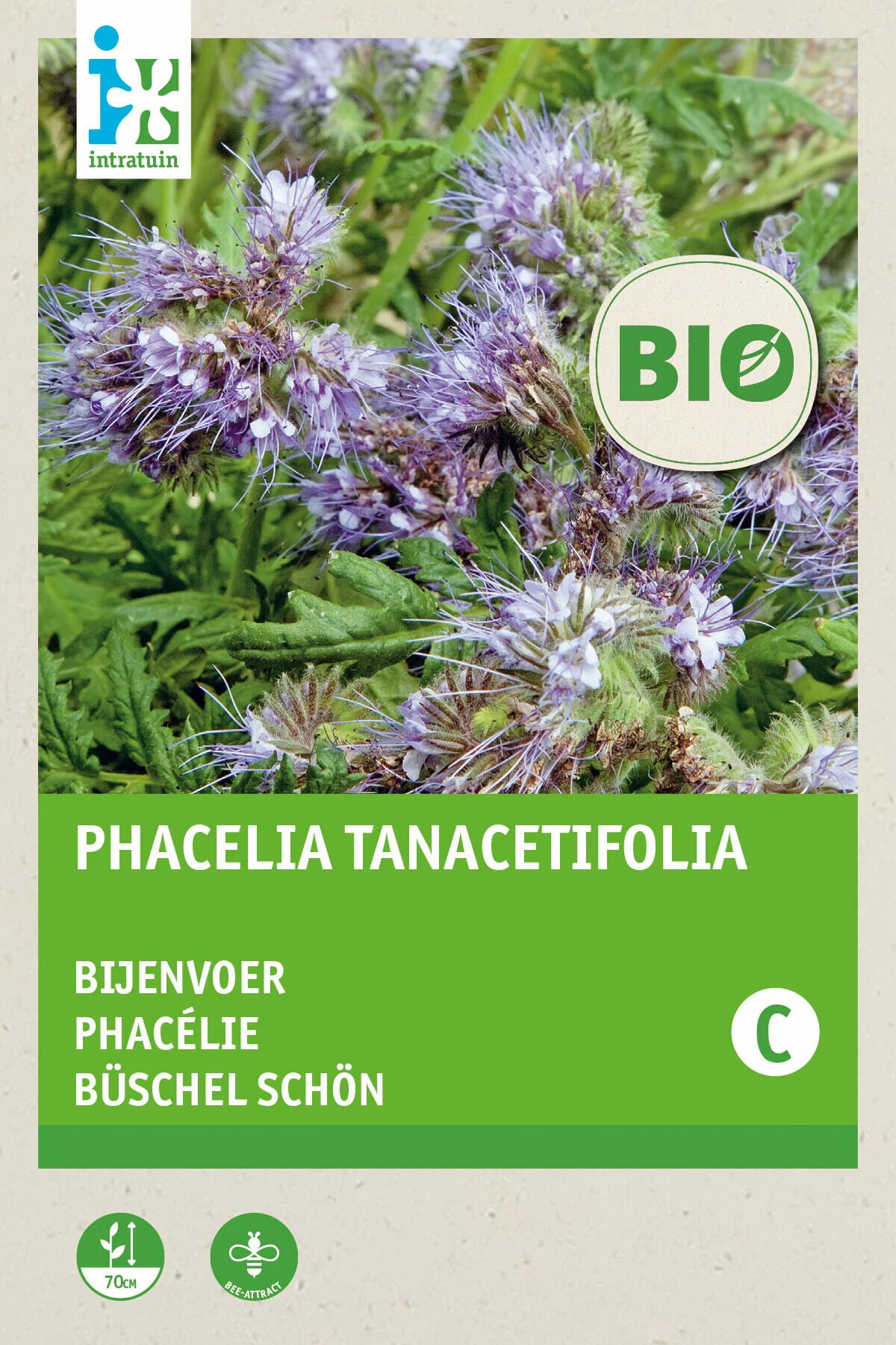 Biologische Intratuin bloemenzaad Bijenbrood (Phacelia)