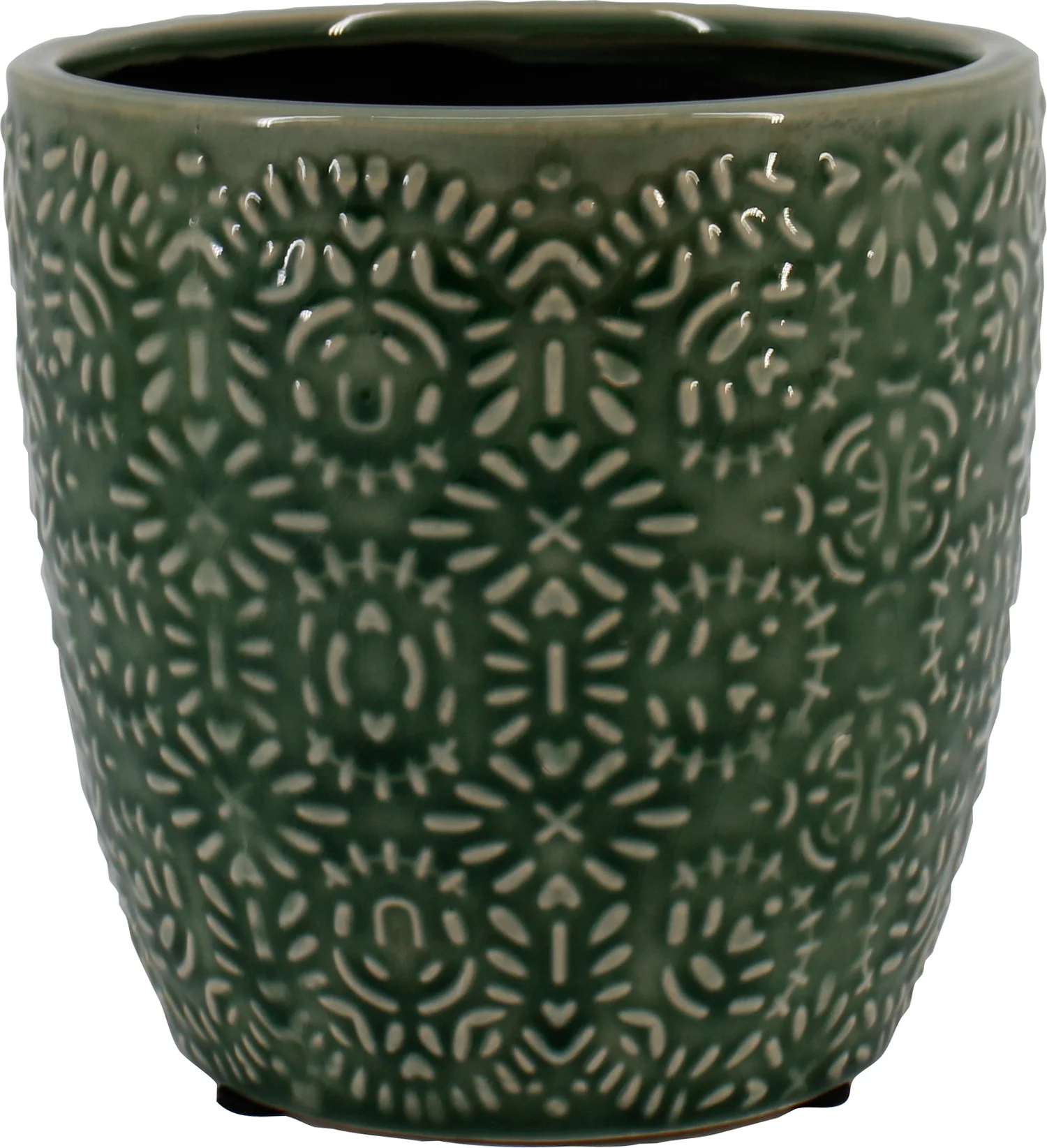 Bela Arte bloempot Napels groen D 13,2 H 12,5 cm