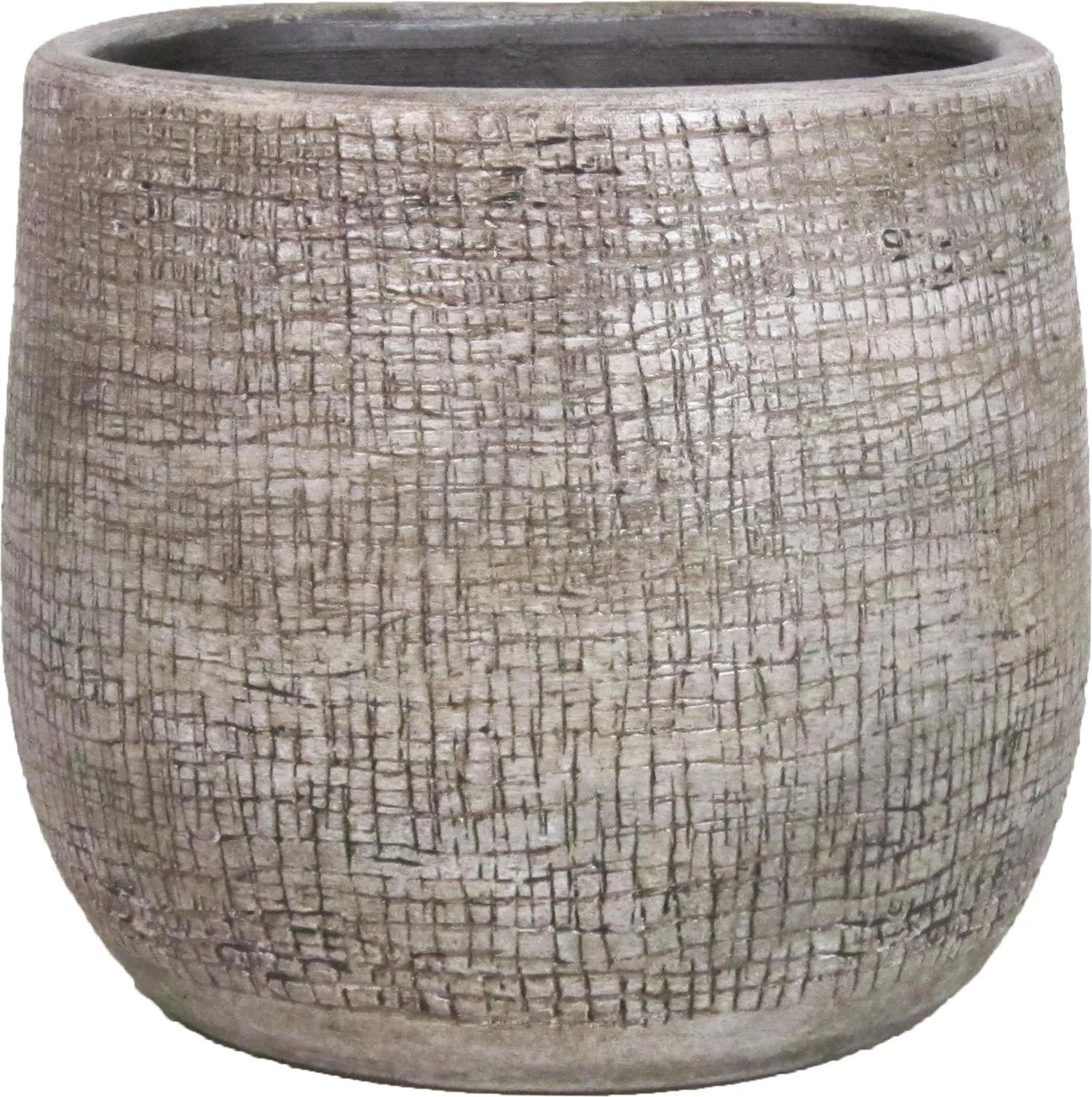 Bela Arte muur bloempot Mira grijs D 16 H 14 cm