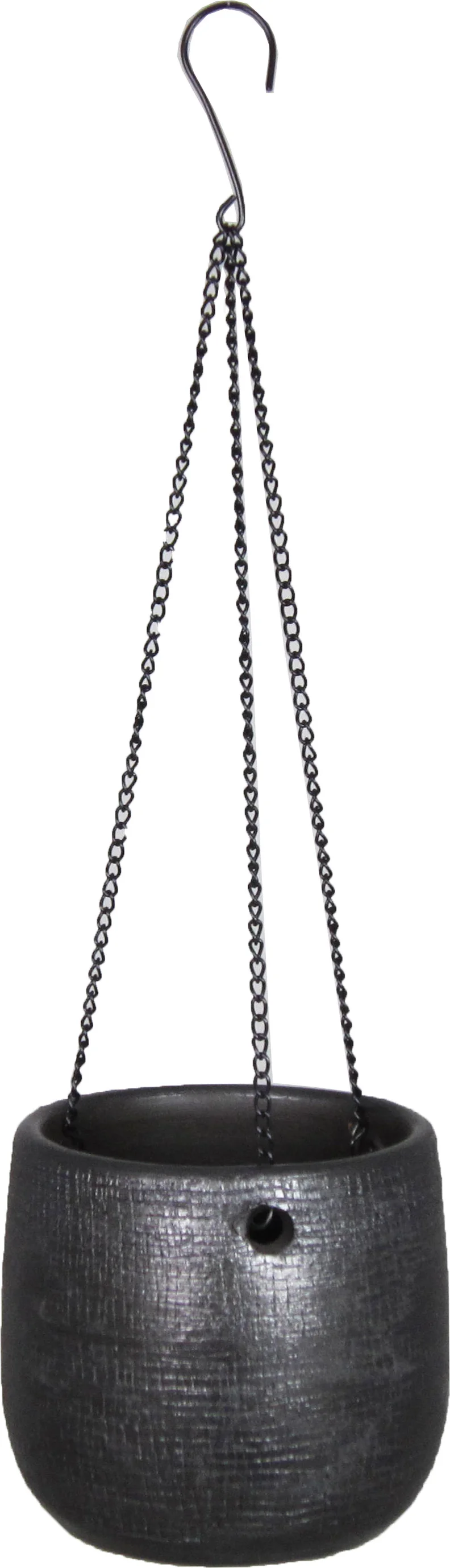 Bela Arte hangpot Mira zwart D 16 H 14 cm