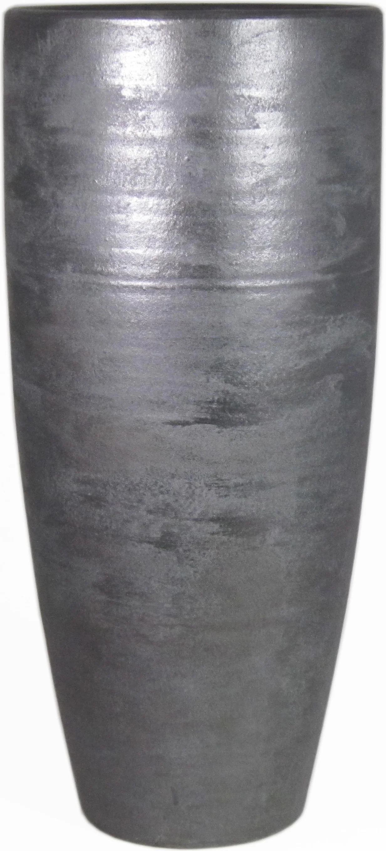 Bela Arte bloempot Moura zwart D 37 H 90 cm