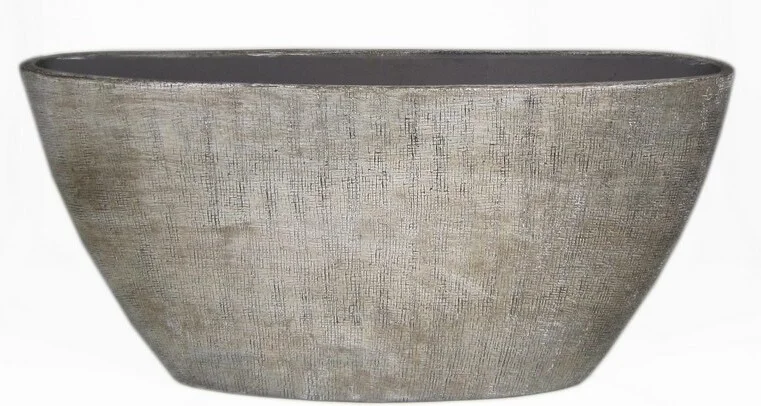 Bela Arte bloempot Mira taupe 73 x 17 x 36 cm