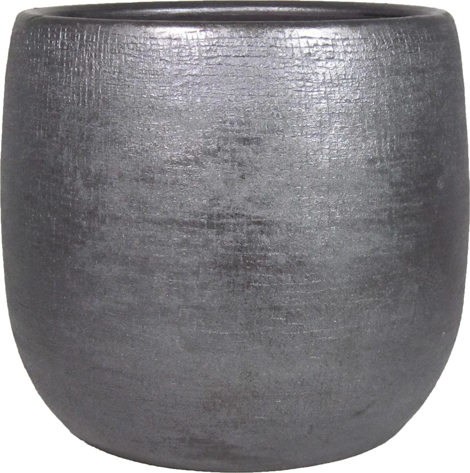 Bela Arte bloempot Mira zwart D 24 H 22 cm