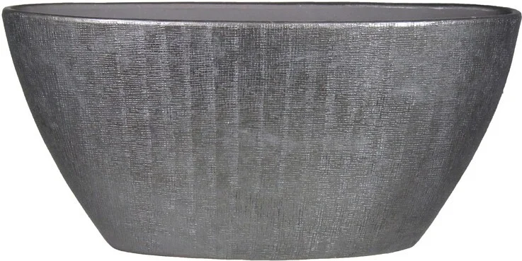 Bela Arte bloempot Mira zilver 73 x 17 x 36 cm