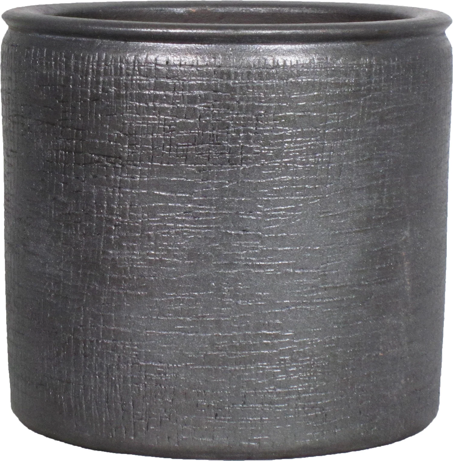 Bela Arte bloempot Ancora zwart D 14 H 12 cm