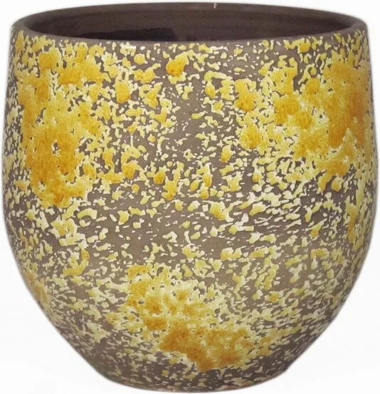 Bela Arte bloempot Luuk geel D 28 H 28 cm