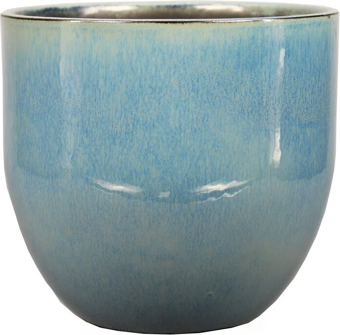 Bela Arte bloempot Mason groen / blauw D 24 H 24 cm