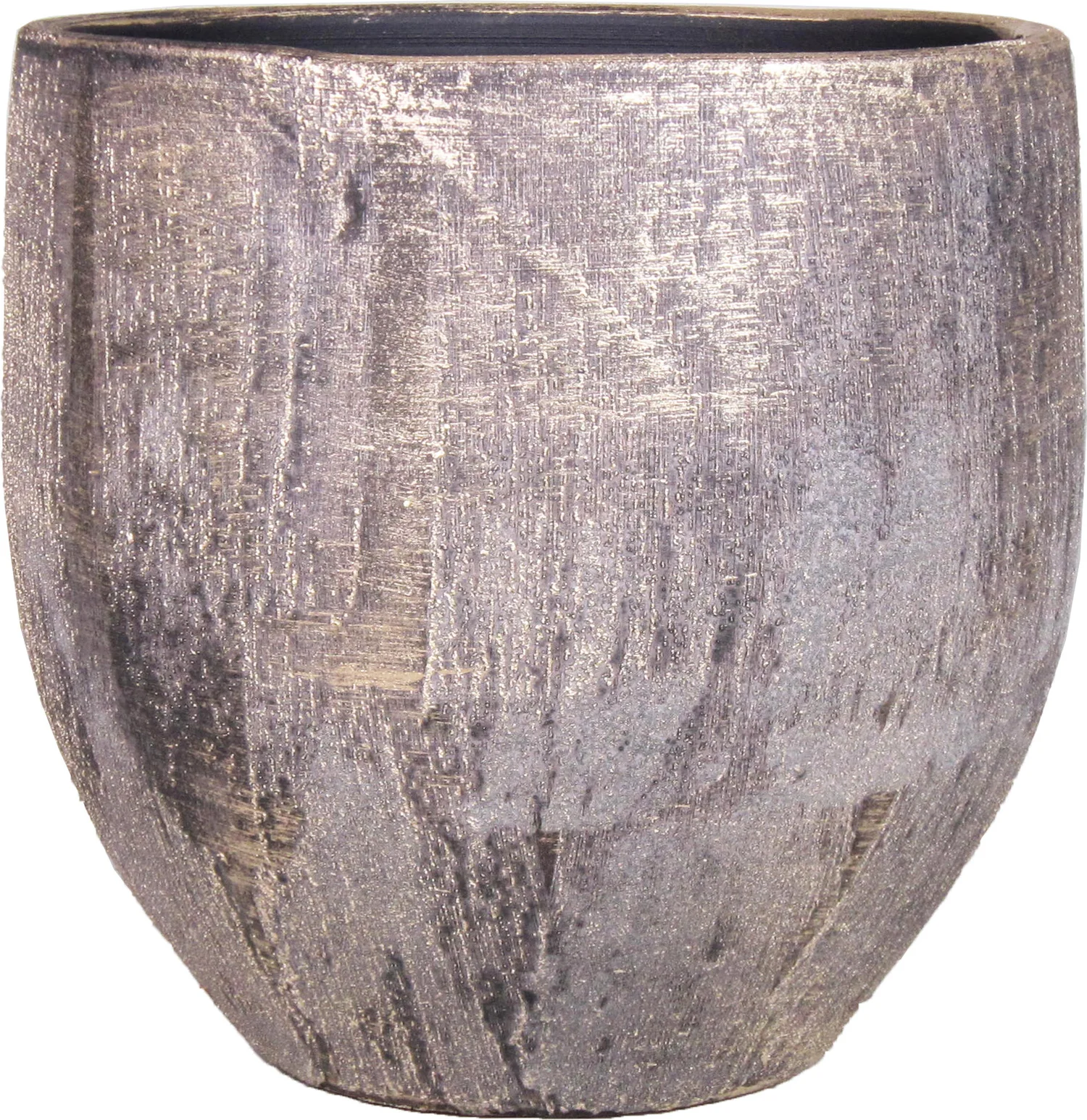 Bela Arte bloempot Madeira goud / grijs D 14 H 13 cm