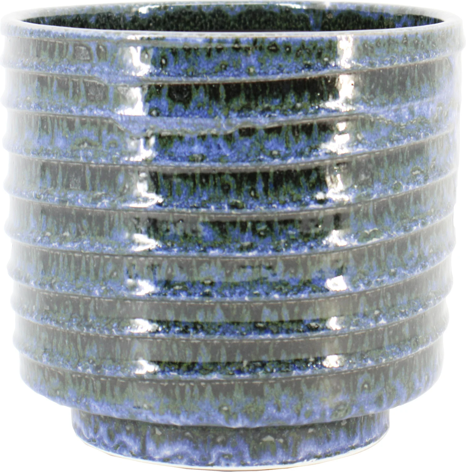 Bela Arte bloempot Gliss blauw D 21 H 19 cm