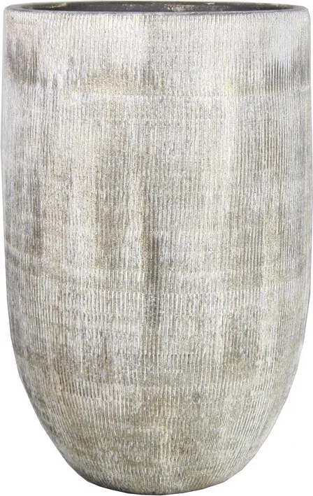Bela Arte bloempot Kiran crème / groen D 19 H 30 cm