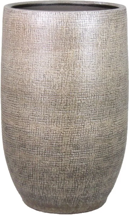 Bela Arte bloempot Mira taupe D 26 H 40 cm