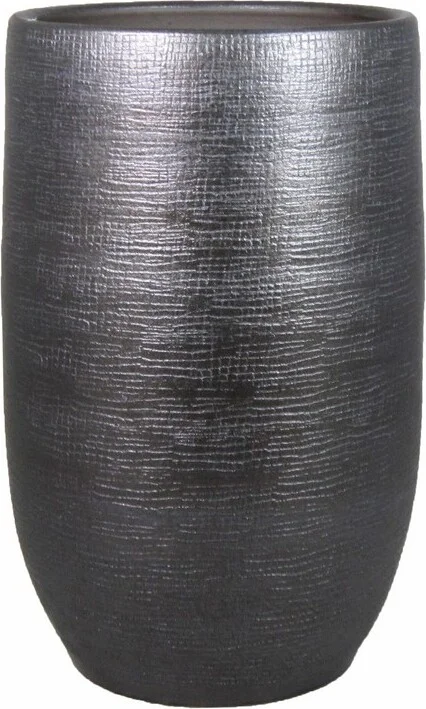 Bela Arte bloempot Mira zilver D 26 H 40 cm