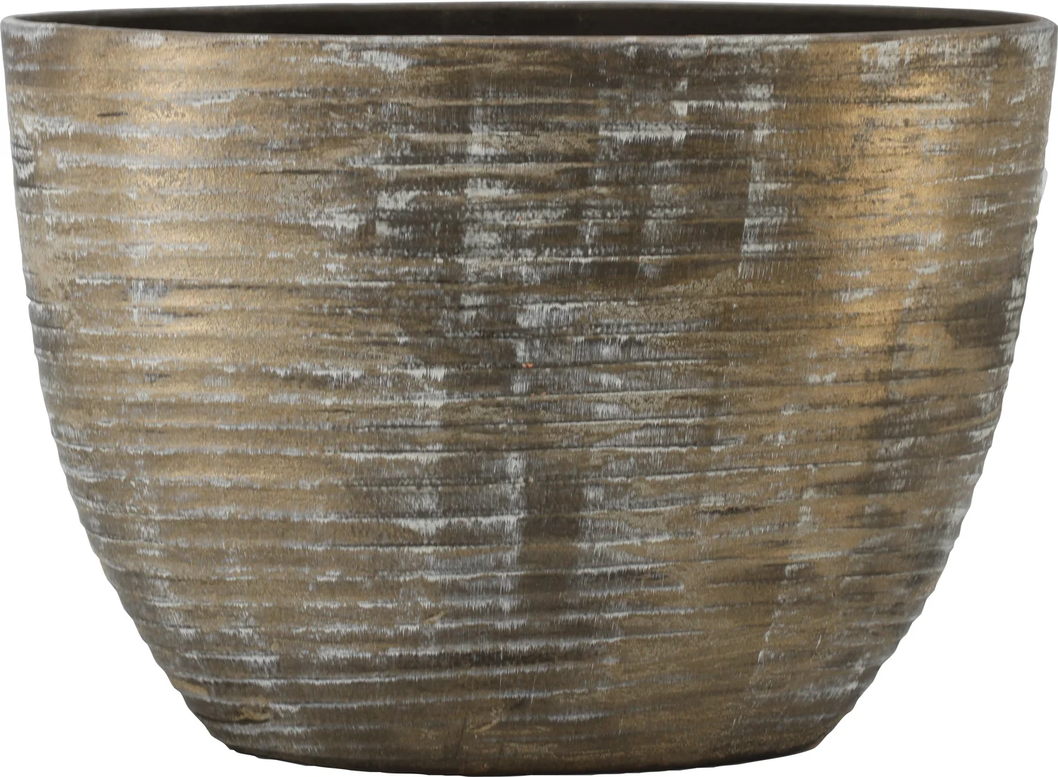 Bela Arte bloempot Funchal bruin / goud 50 x 20 x 36 cm