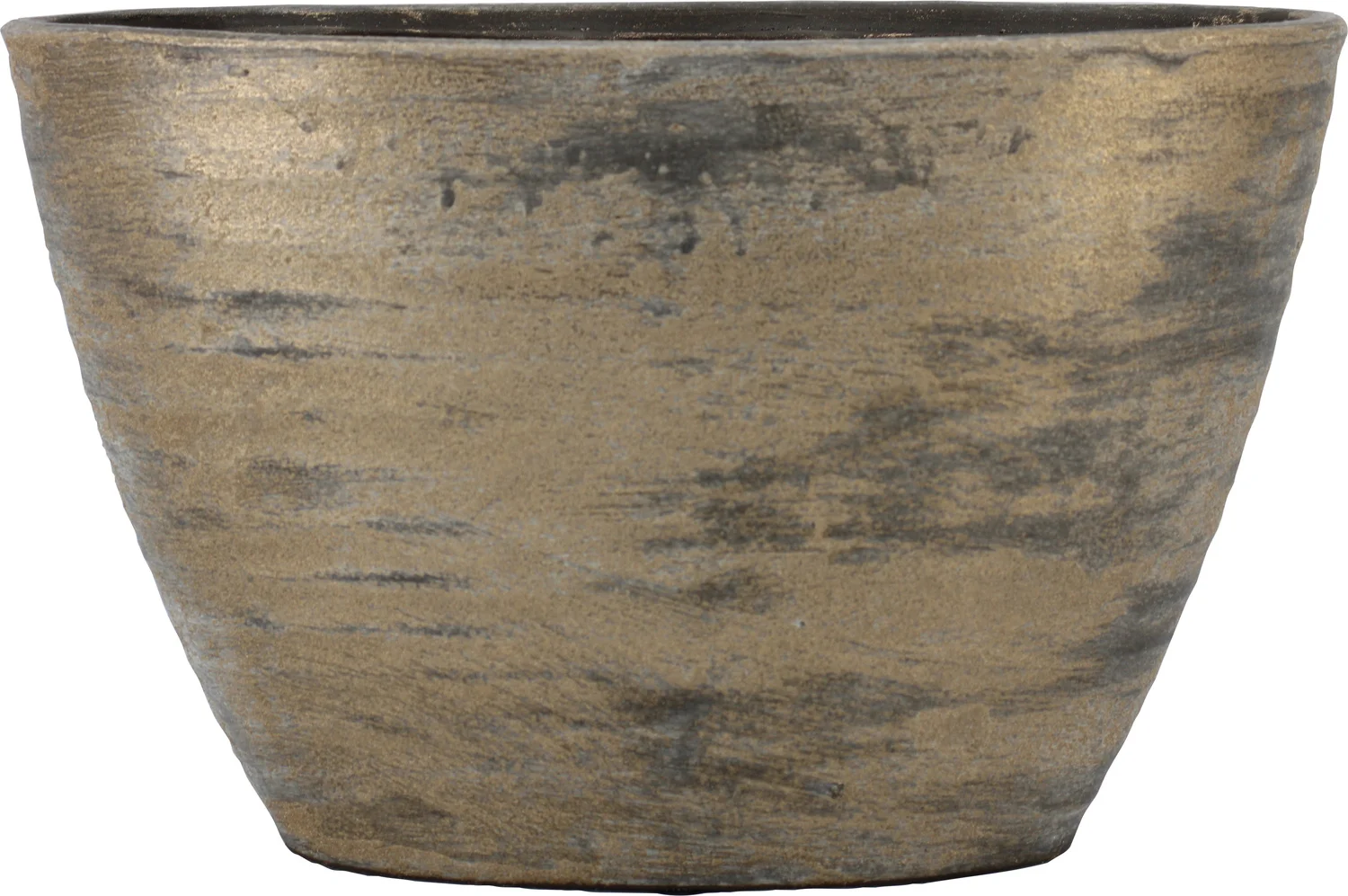 Bela Arte bloempot Funchal bruin / goud 32 x 14,5 x 22,5 cm