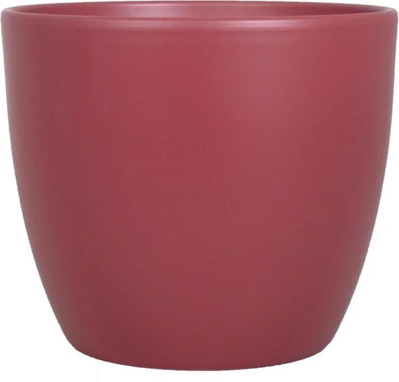 Bela Arte bloempot Boule rood D 8,5 H 6,5 cm