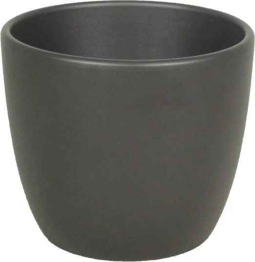 Bela Arte bloempot Boule D 7,5 H 6 cm mat antraciet