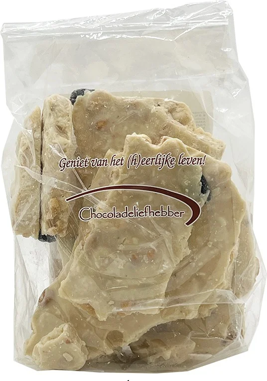 Chocoladeliefhebber breukplaat wit 350 g