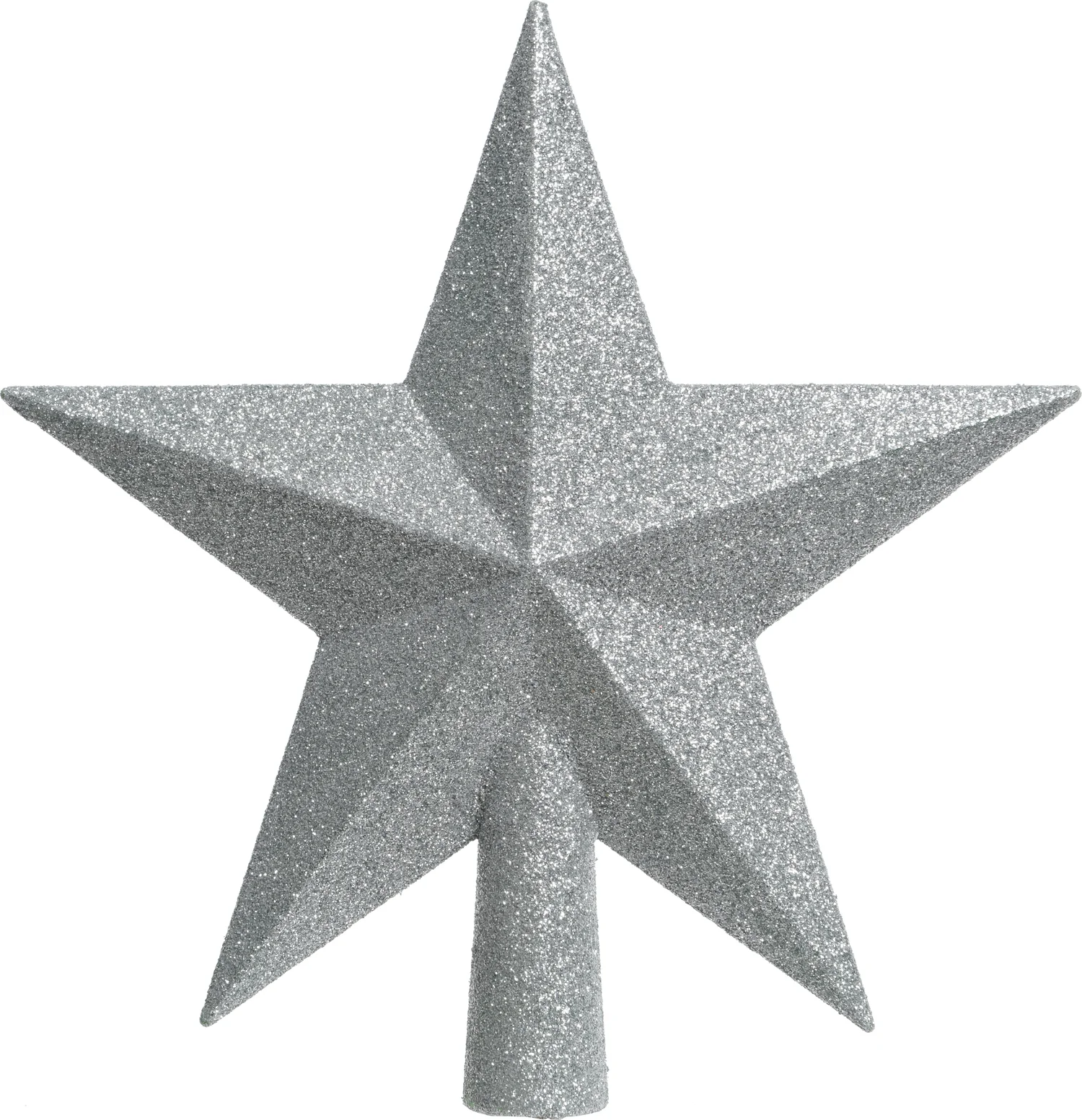 Decoris piek ster Tjardo zilver 19 x 4,2 x 19 cm